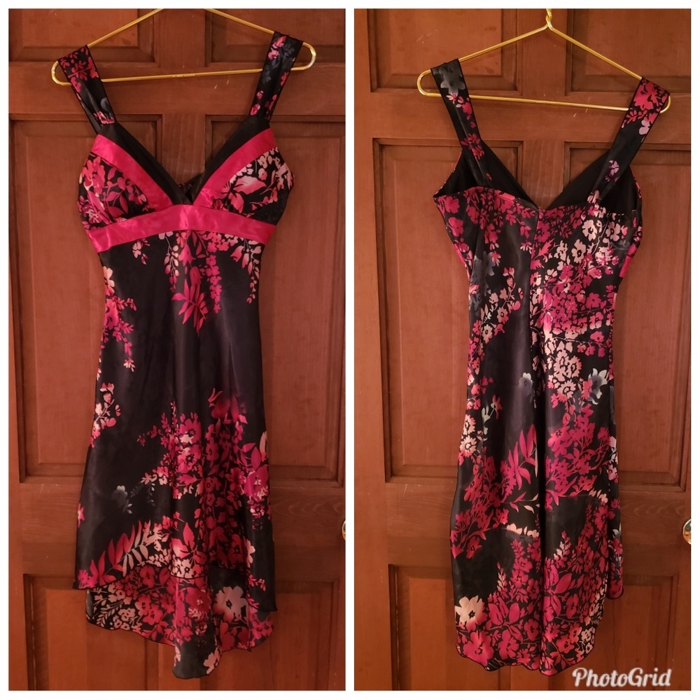 Vintage Floral High Low Dress